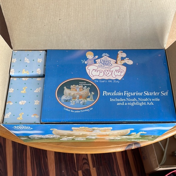 New Enesco Precious Moments Two by Two Noah's Ark 8 Pieces Complete Set 530948 - Picture 6 of 15